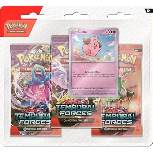 Temporal Forces - 3-Pack Blister - Cleffa - Pokemon TCG